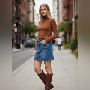 Calvin Klein Jeans blue mini skirt size 12